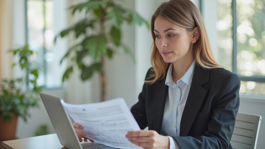 Профессиональный стол с ноутбуком, открытым на финансовой таблице, калькулятор и планировщик, натуральное освещение